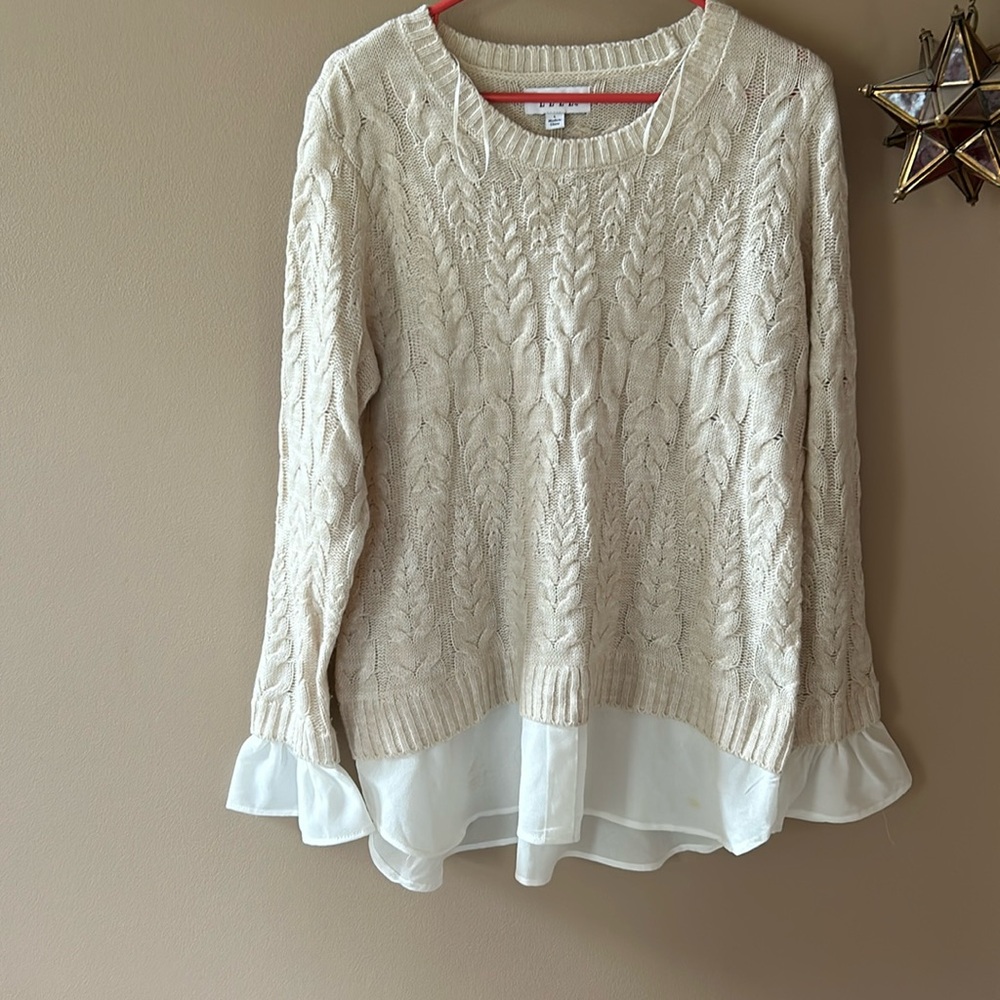 Cute cream sweater